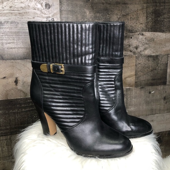 Vince Camuto Curtis Quilted Black Midi 